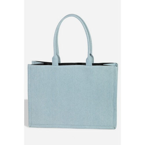 MMA8876 Denim Tote Bag in Light Denim