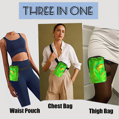 3-Way Thigh  Bag in Green