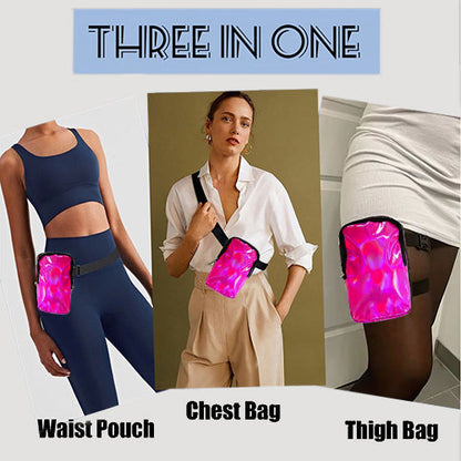 3-Way Thigh  Bag in Pink