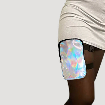 3-Way Thigh  Bag in Silver