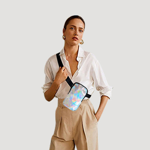 3-Way Thigh  Bag in Silver