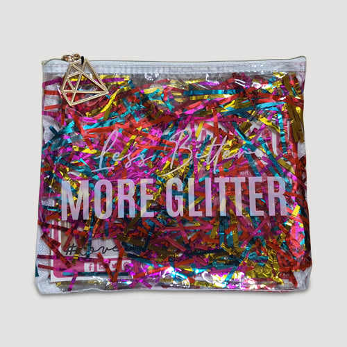 Love Ellie Confetti Makeup Bag in More Glitter PVC