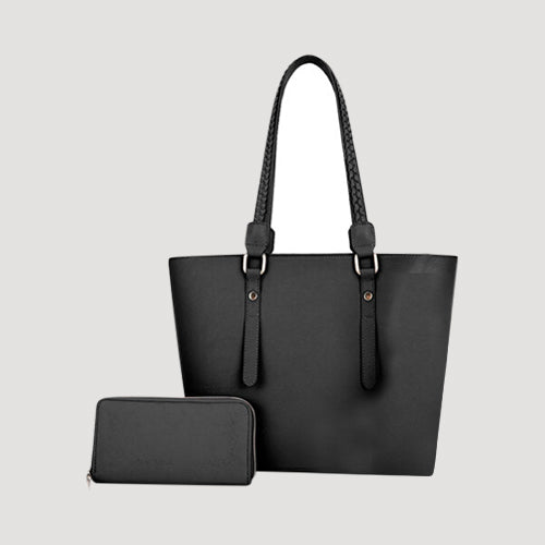 Neverfull Handbag & Purse 2pc Set in Black