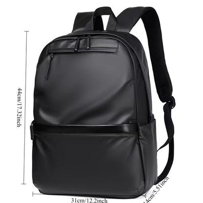 Neoprene-Look Backpack in Black