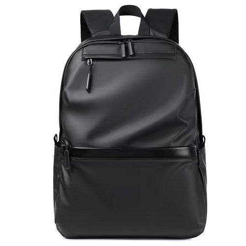 Leather-Look Backpack in Black