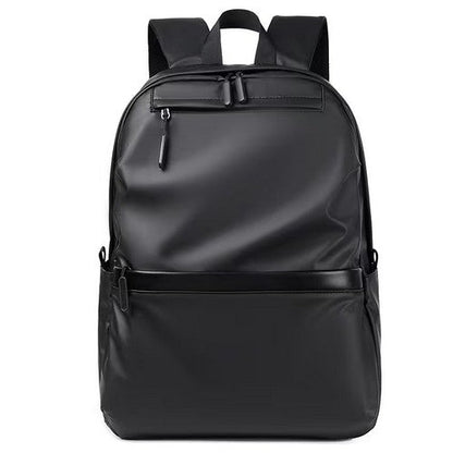 Leather-Look Backpack in Black