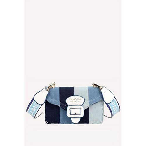 Patchwork Denim Clutch Side Bag