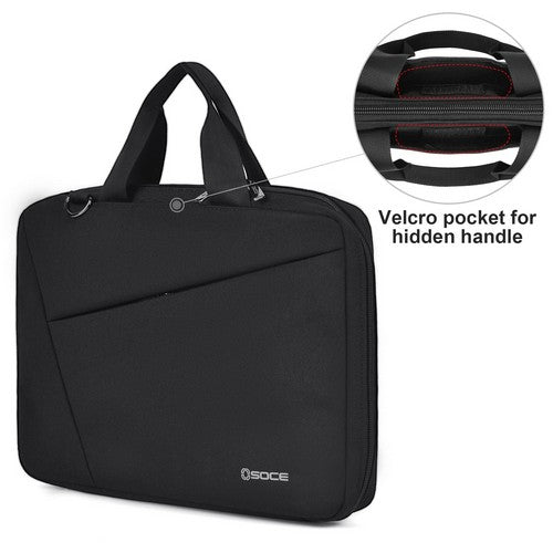Osoce 15" Panel Laptop Bag in Black