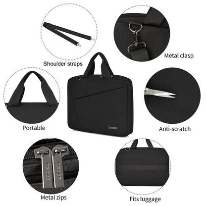 Osoce 15" Panel Laptop Bag in Black