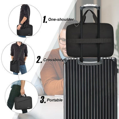 Osoce 15" Panel Laptop Bag in Black