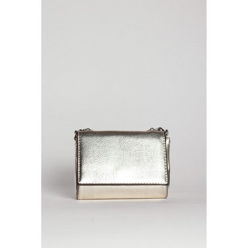Metallic Mini Box Side Bag in Gold
