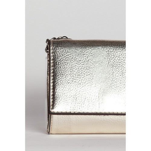 Metallic Mini Box Side Bag in Gold