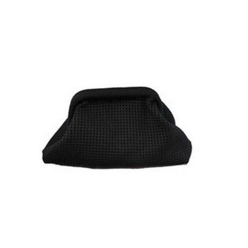 Crochet Slouch Clutch in Black