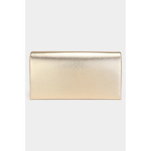 Metallic Clutch Bag in Gold