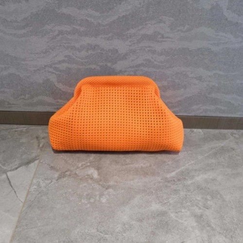EVFV4NVWV82 Crochet Slouch Clutch in Orange