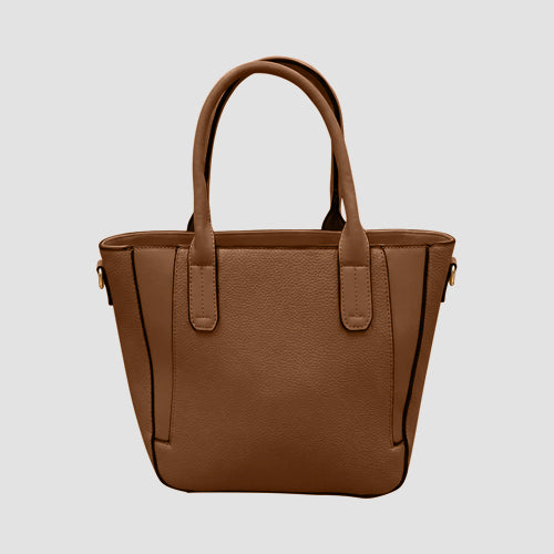 99313 Panel Tote Handbag in Brown