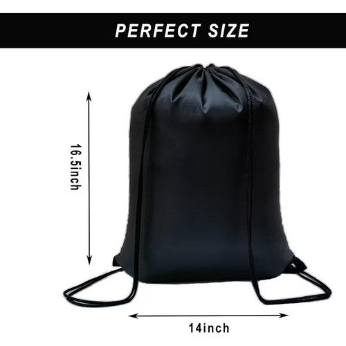 Soft Drawstring Backpack in Black