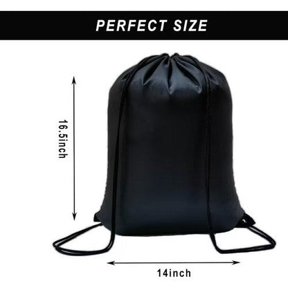 Soft Drawstring Backpack in Black