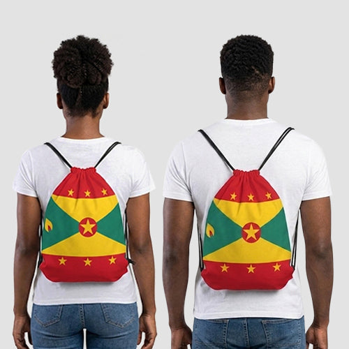 Drawstring Backpack in Grenada Flag
