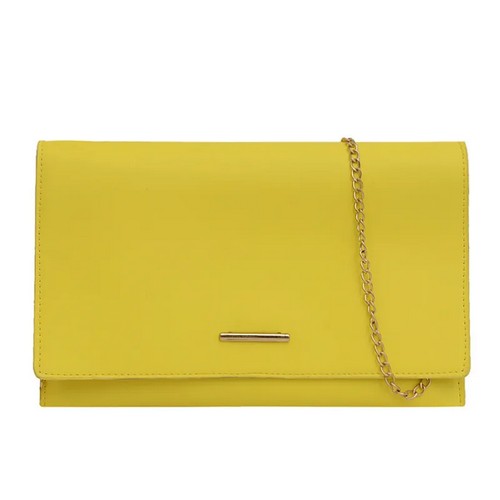 EVFVG626PV5Gold Bar Envelope Clutch in Yellow