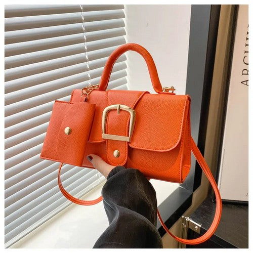 EVFV2E8NXER Big Buckle Side Bag & Pouch in Orange