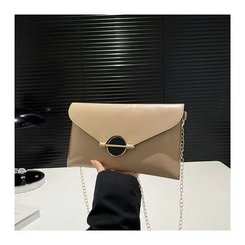 EVFV5N327VE Black Dise Envelope Clutch in Khaki