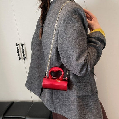 Lux Acrylic Mini Bag in Red