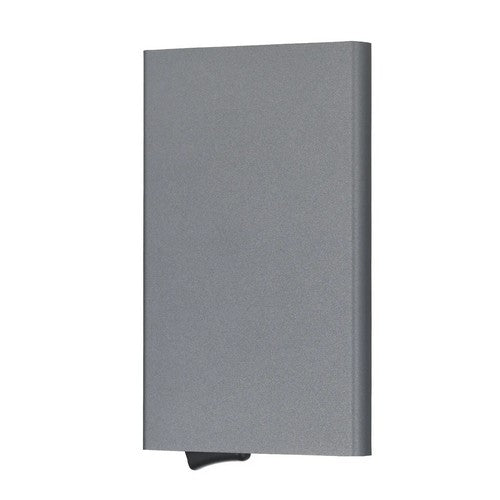 RFID Blocking Pop-Up Aluminium Card Holder Wallet in Matte Grey