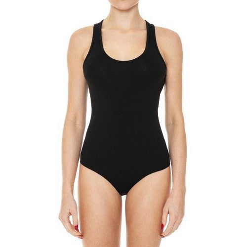 75354 Racerback Bodysuit in Black