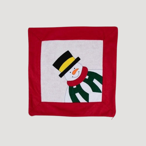 Christmas Cushion (Cover Only) in Snowman Design