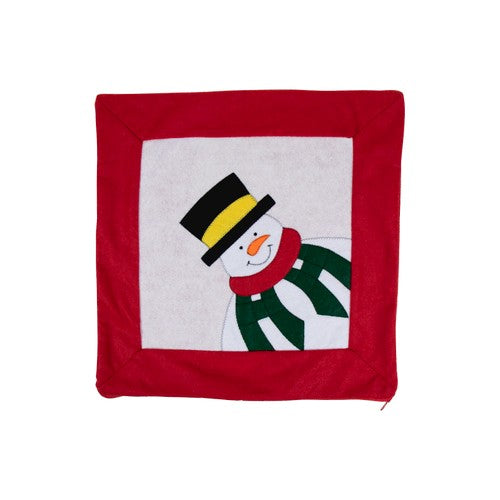 Christmas Cushion (Cover Only) in Snowman Design