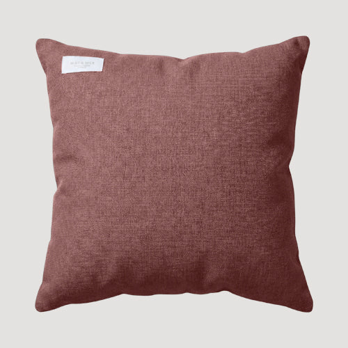 Sarah Ashfield Linen-Look Cushion (Complete with Insert) in Chocolate
