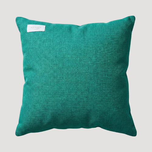 Sarah Ashfield Linen-Look Cushion (Complete with Insert) in Green