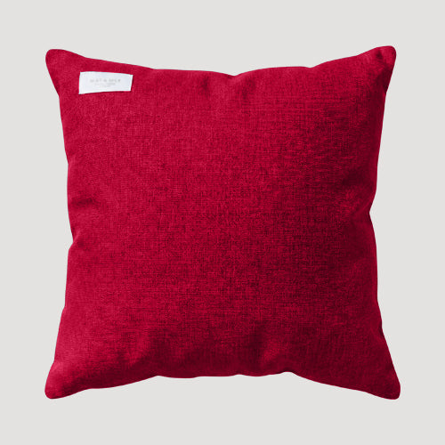 Sarah Ashfield Linen-Look Cushion (Complete with Insert) in Red
