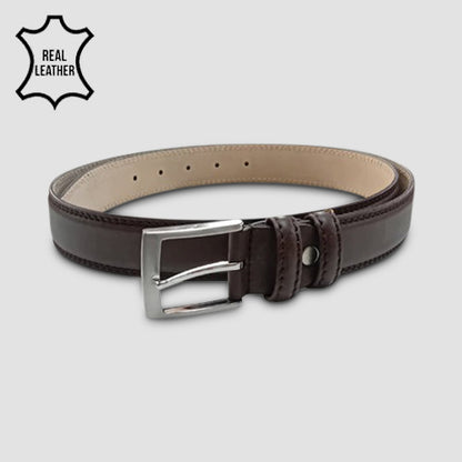 Genuine Leather Belt in Chocolate