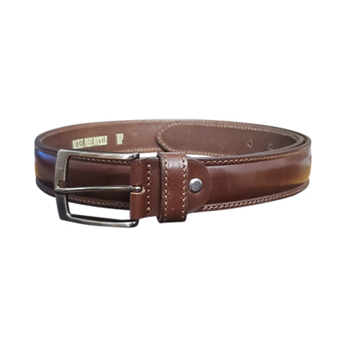 Manzini Genuine Leather Belt in Chocolate
