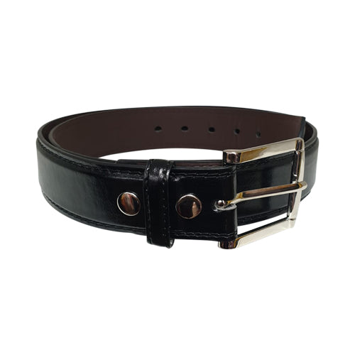 Topstitch Detail Dress Belt Black