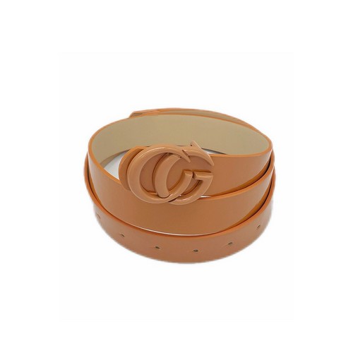 MA0243 CG Buckle Belt Camel in Camel Buckle
