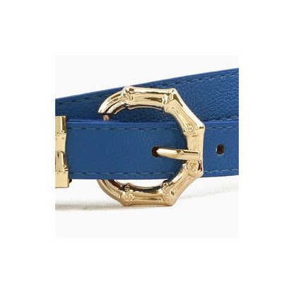 Bamboo Buckle Thin Belt in Blue