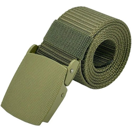 01834 Canvas Tactical Military  Belt in Army Green