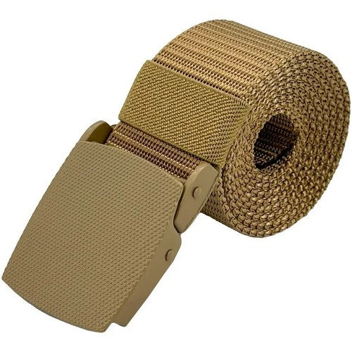 01834 Canvas Tactical Military  Belt in Gold