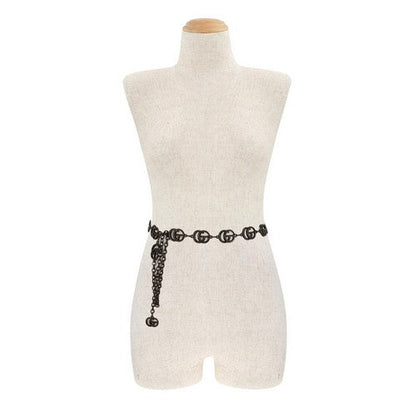 Enamel Coated CG Chain Belt in Black