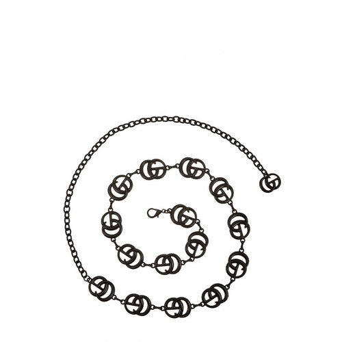 DB1150-1 Enamel Coated CG Chain Belt in Black