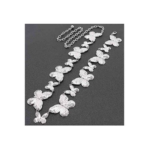 Butterfly Chain Belt in Silver