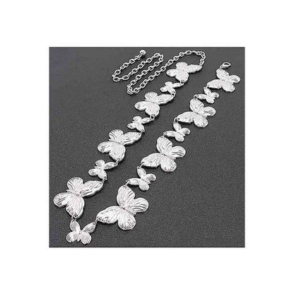 Butterfly Chain Belt in Silver