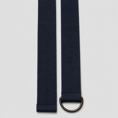 Threadbare Canvas D-Ring Belt in Navy