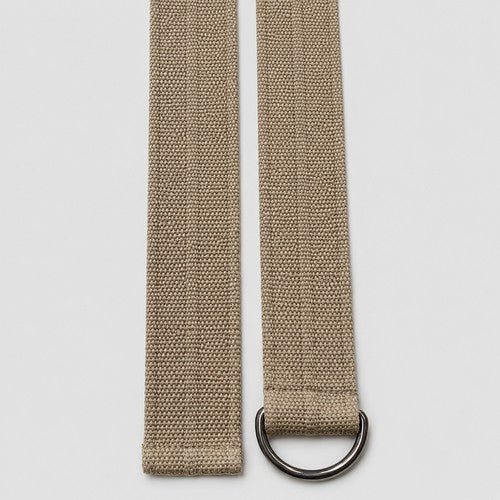 Threadbare Canvas D-Ring Belt in Stone