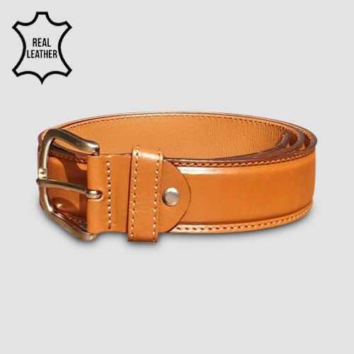Genuine Leather Handmade Italian Belt in Tan