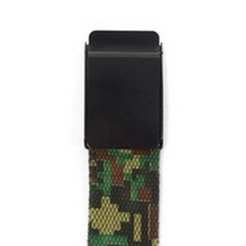 Military Camo Canvas Belt in Green