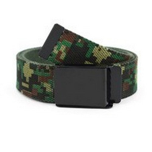 MILB3306 Military Camo Canvas Belt in Green